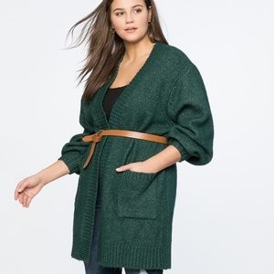 Eloquii Sweaters - Eloquii Green Boyfriend Cardigan Eloquii Sweaters - Eloquii Green Boyfriend Cardigan